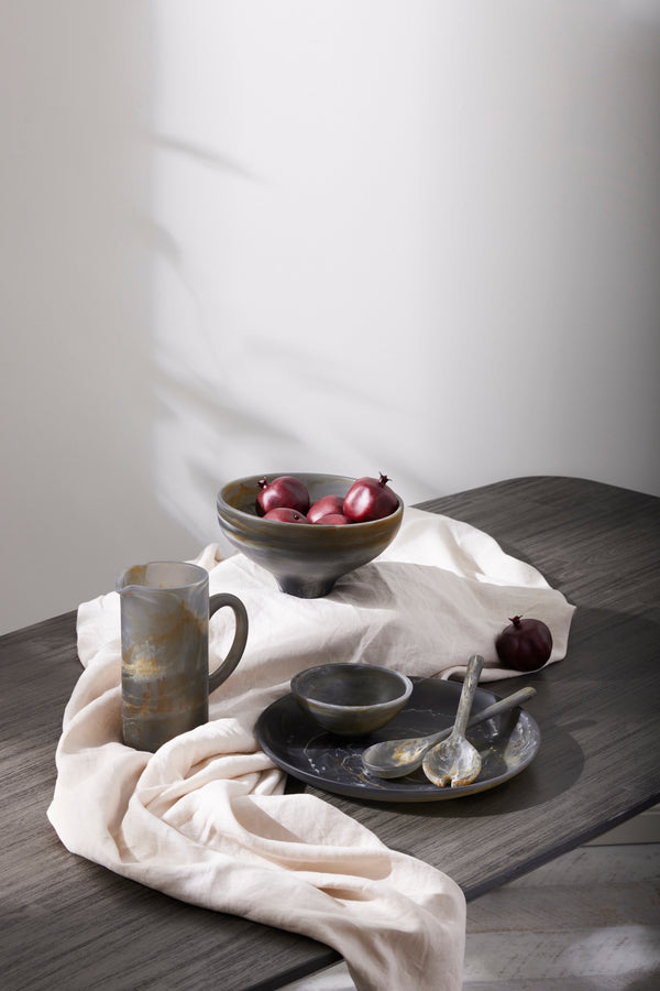 Aerial Serving Bowl - Black Rodwell and Astor