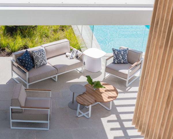 Rodwell and Astor - Cooper Indoor/Outdoor Side Table - Grey