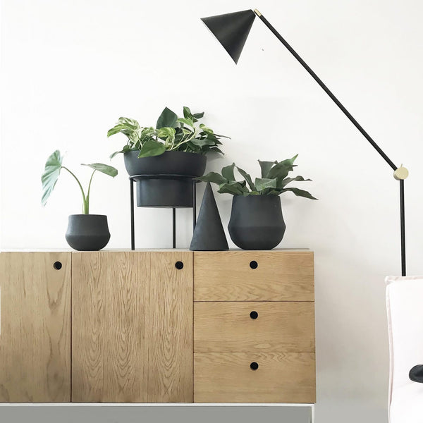 Jenssen Planter - Black - Low