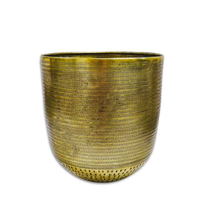 Asilah - Antique Brass Finish Pot