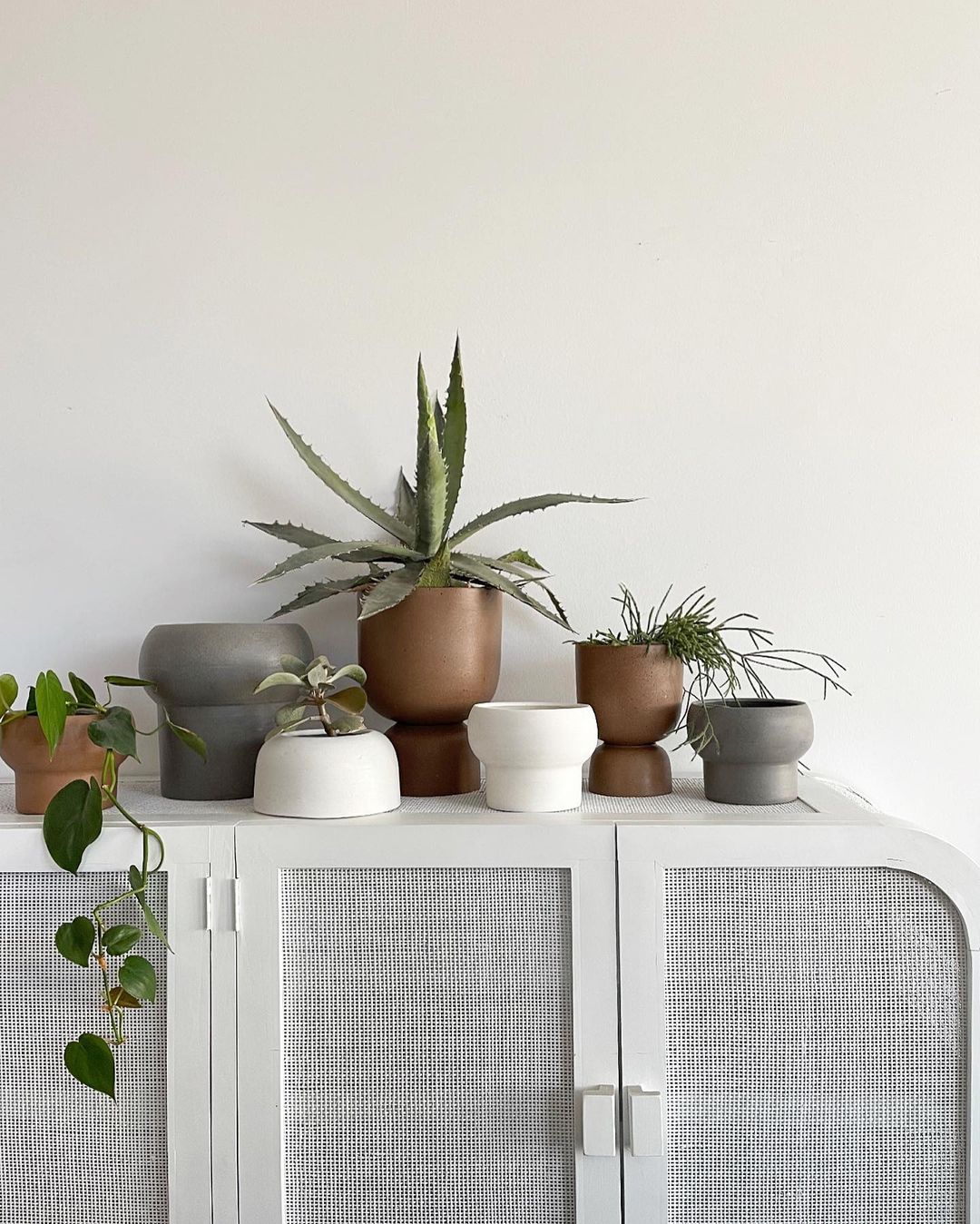 MRD HOME Blanche Planter - Small- Clay