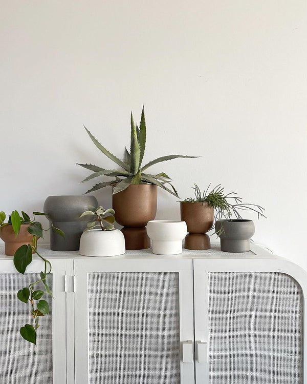MRD HOME Blanche Planter - Small- Clay