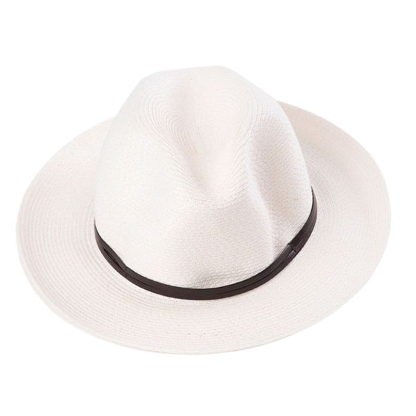 Rodwell and Astor Travaux en Cours - Borsalino Hat - Leather Strap - White