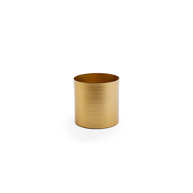Matt Brass/Gold Metal Planter - 10cm