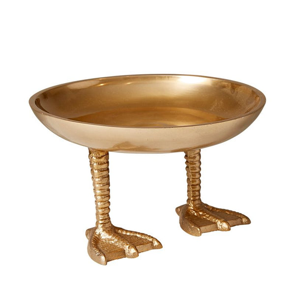 HORGANS Duck Feet Dish with Brass Finish