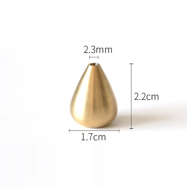 Brass Incense Holder - Teardrop - Medium