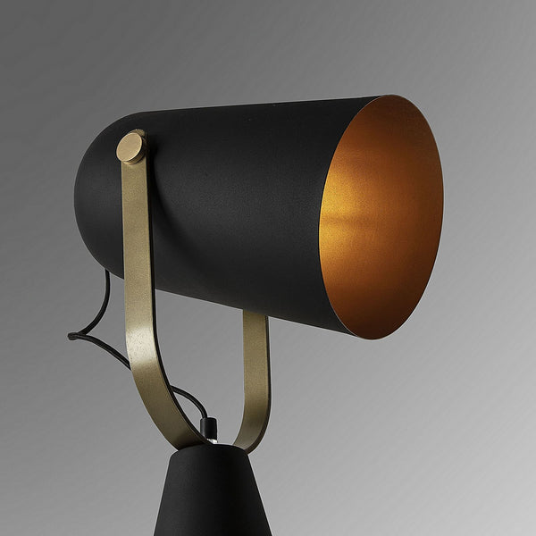 La Forma Briand Black Metal Floor Lamp