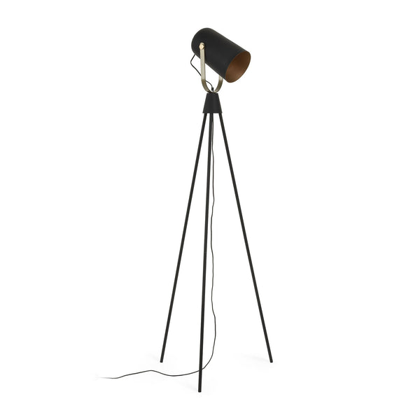 La Forma Briand Black Metal Floor Lamp