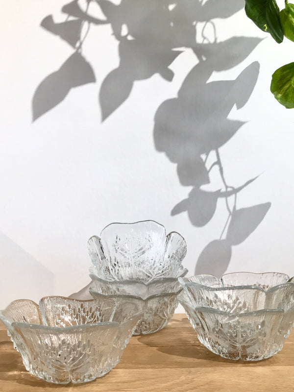 Vintage 'Koiranputki' Cow Parsley Glass Bowl