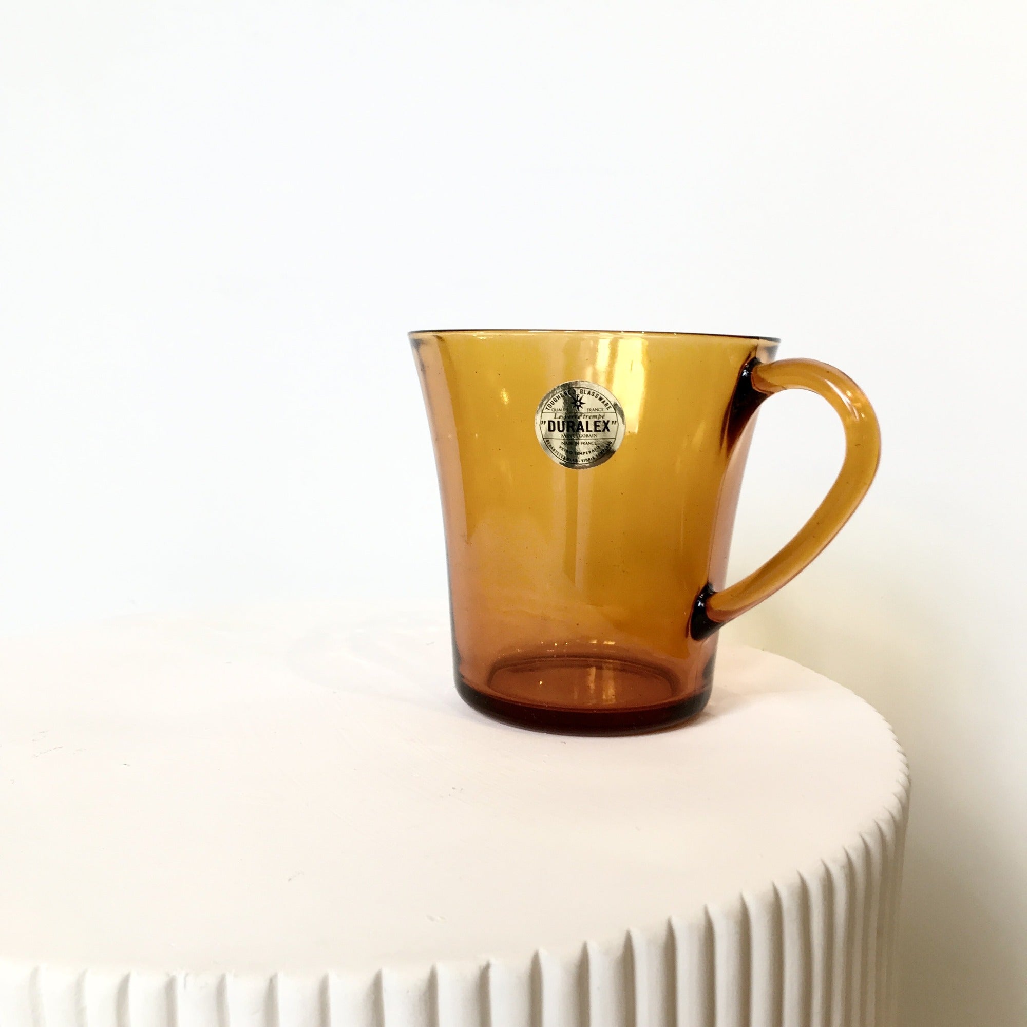 Vintage Duralex Amber Glass Milk Jug - 20oz