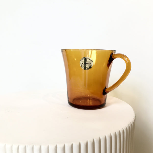 Vintage Duralex Amber Glass Milk Jug - 20oz