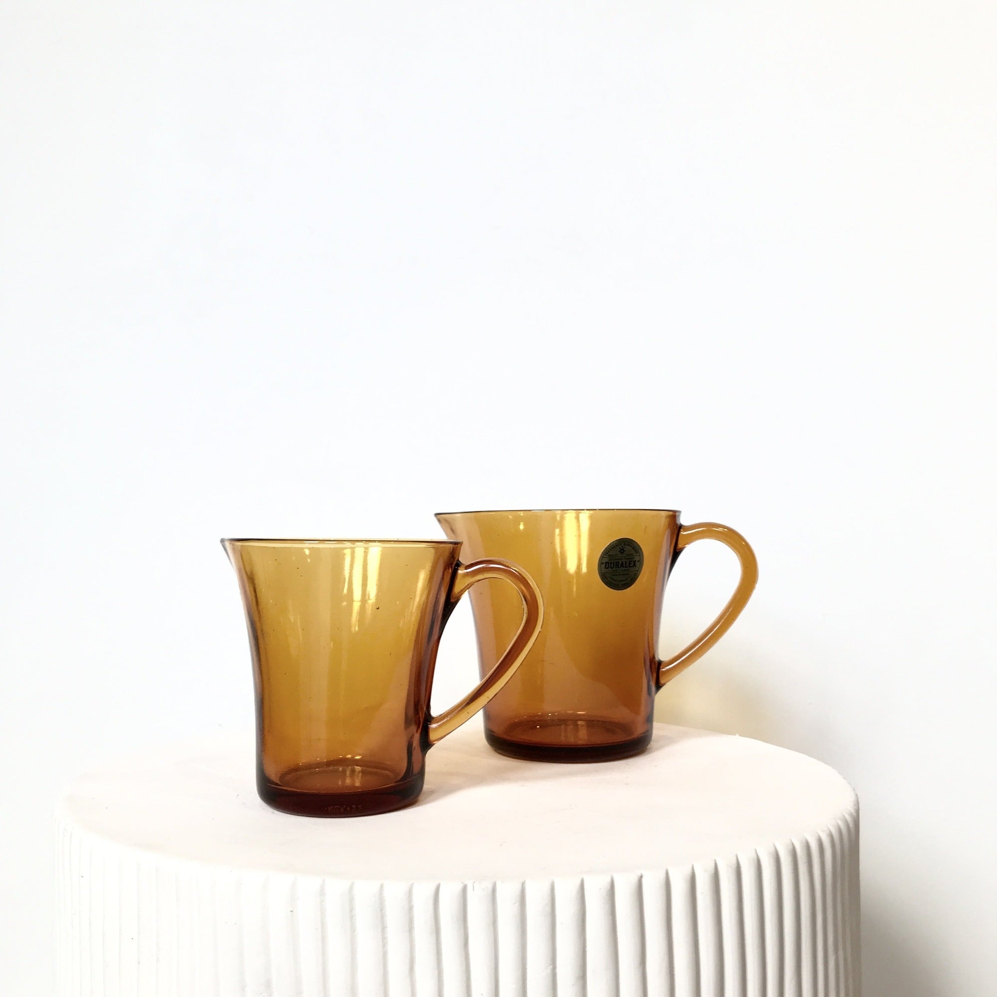 Vintage Duralex Amber Glass Milk Jug - 20oz