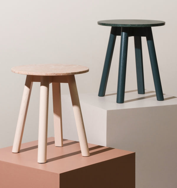 Rodwell and Astor - MIDDLE OF NOWHERE Enkel Marble Side Table - Dark Green