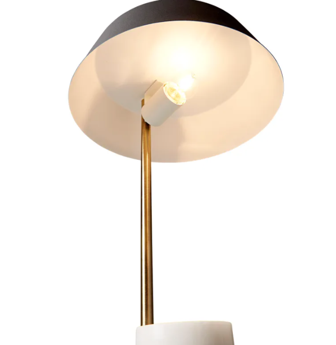 Fern Marble and Brass Table Lamp