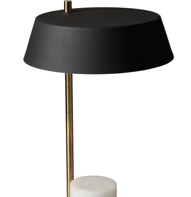 Fern Marble and Brass Table Lamp