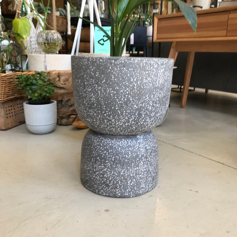 Kaia Terrazzo Stool - Grey