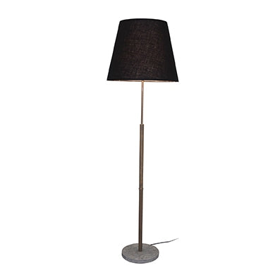 Jenkins Floor Lamp - Black Linen