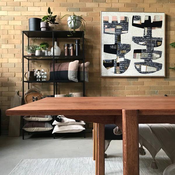 Leonard Dining Table - Australian Red Ochre