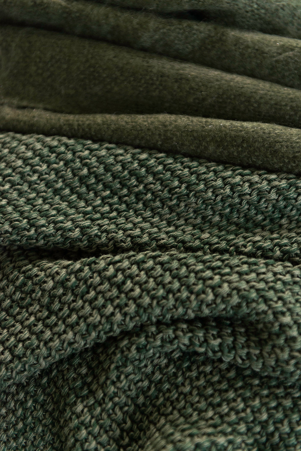 BAYA Milford Moss Stitch Throw - Spruce