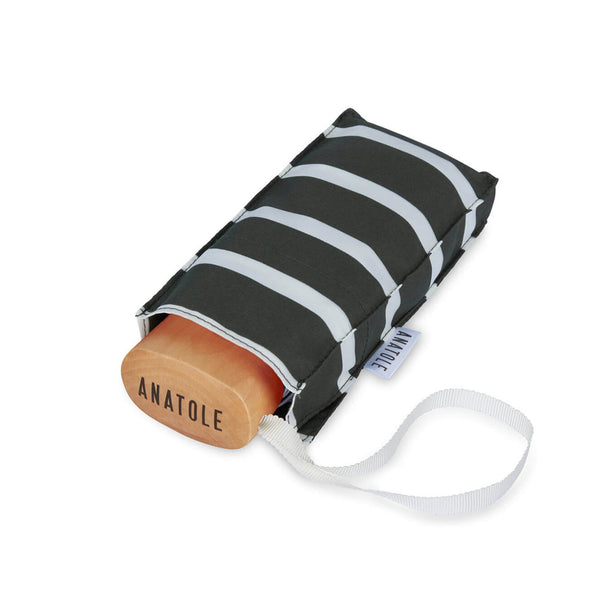 ANATOLE Charles Micro-umbrella - Striped Khaki 