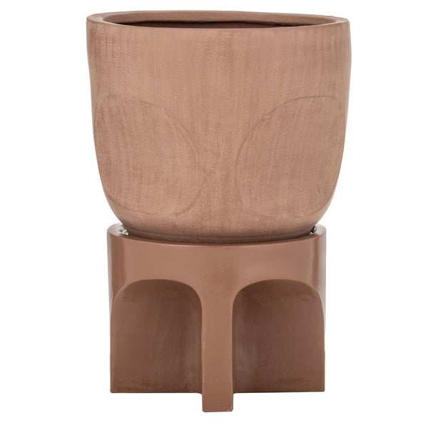 Oliver Planter with Stand - Terracotta