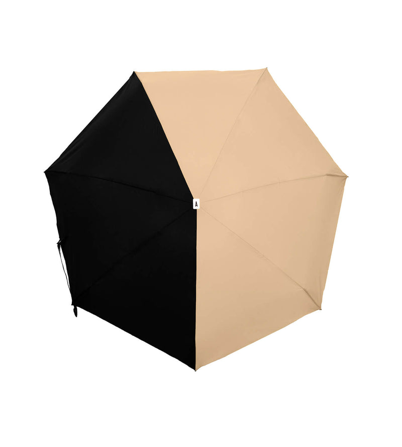Rodwell and Astor ANATOLE Alice Bicolour Micro-umbrella - Beige & Black
