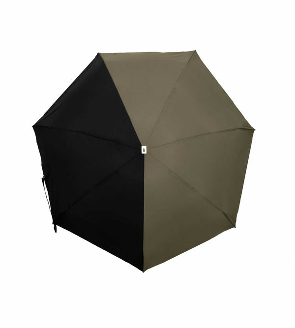 ANATOLE Alma Bicolour Micro-umbrella - Khaki & Black