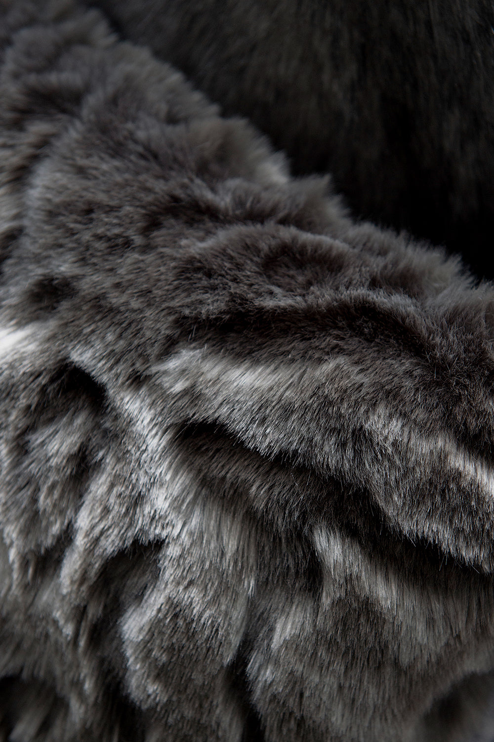 HEIRLOOM Pewter Chinchilla Faux Fur Cushion - 30 x 45cm