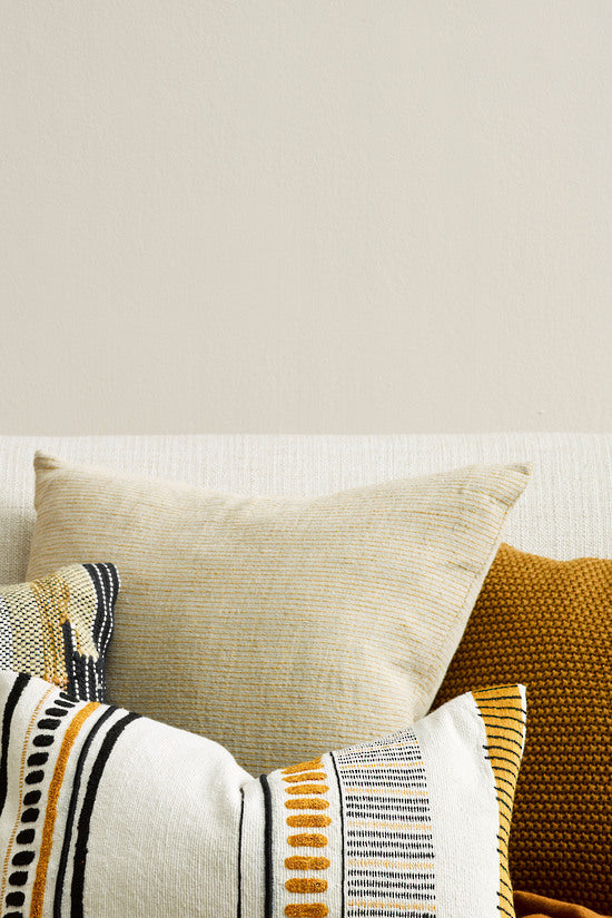 MULBERI Sandridge Cushion - Linen/Ochre 50 x 50cm