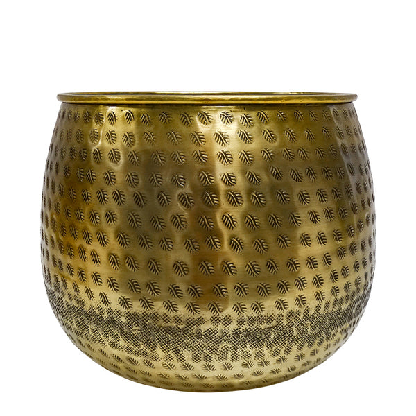 Tangier Brass Finish Planter - Large