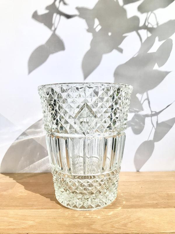 Vintage Mid Century Crystal Ice Bucket