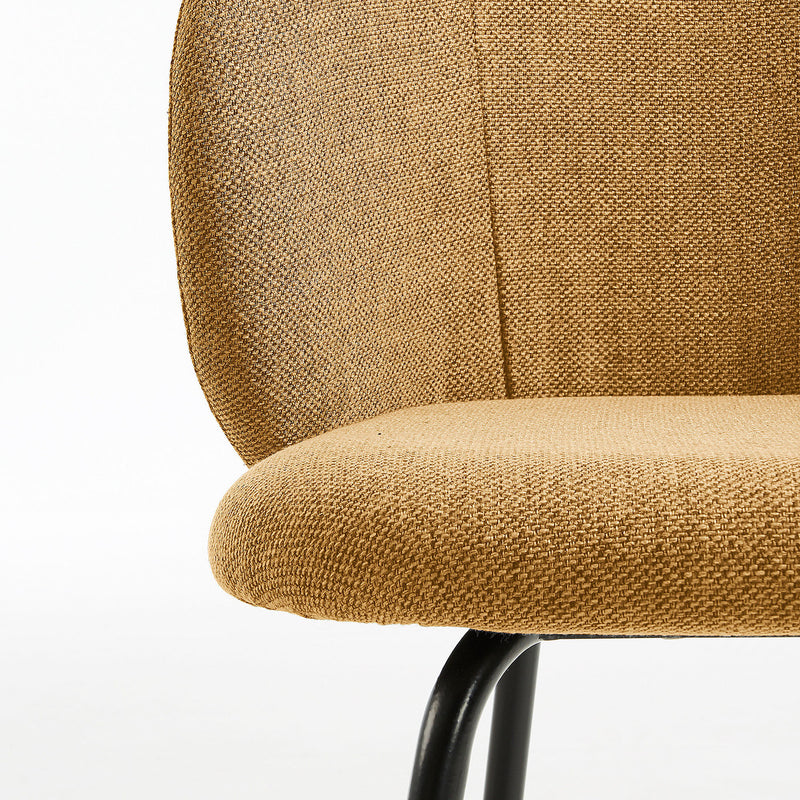 Yarra Dining Chair - Mustard Tweed