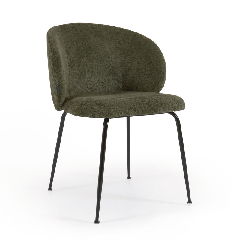 Yarra Dining Chair - Olive Chenille Rodwell and Astor