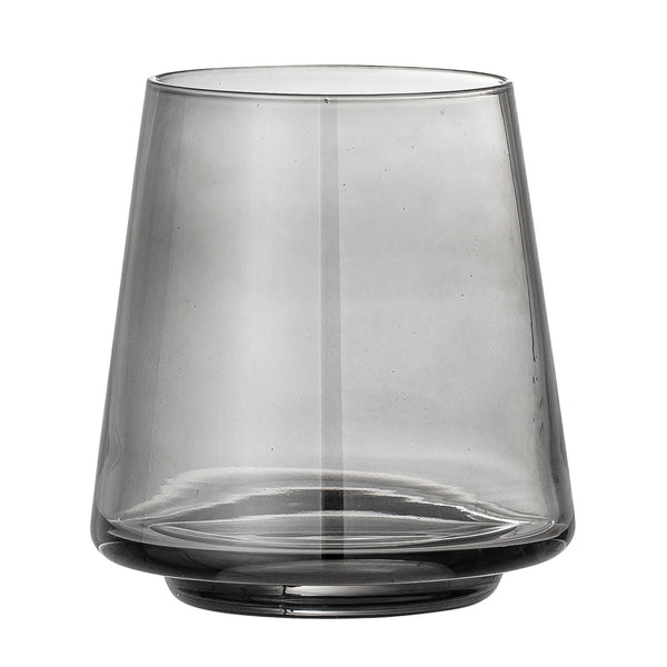 Yvette Water Glass - Set of 4 - Grey Glass