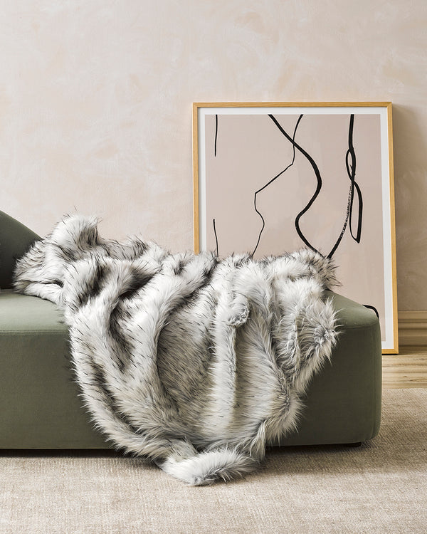 Rodwell and Astor - HEIRLOOM Alpine Coyote Faux Fur Cushion - 65cm