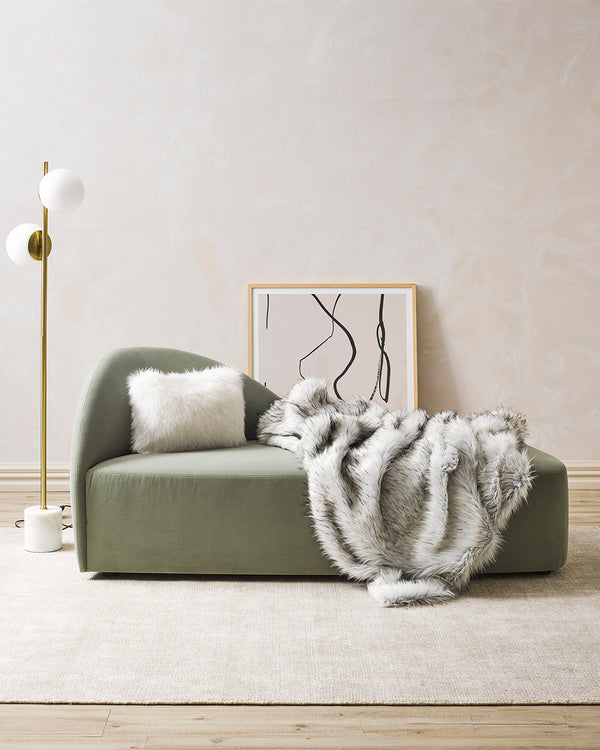 Rodwell and Astor - HEIRLOOM Alpine Coyote Faux Fur Throw