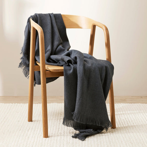 BAYA Altona 100% Wool Throw - Cloudburst - BAYA Stockist Rodwell and Astor Melbourne Brunswick