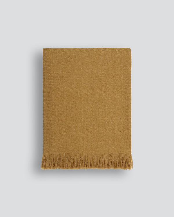 Altona 100% Wool Throw - Cumin BAYA Rodwell and Astor