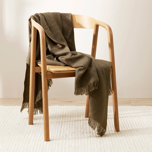 Altona Wool Throw - Mangrove BAYA Brunswick Rodwell and Astor