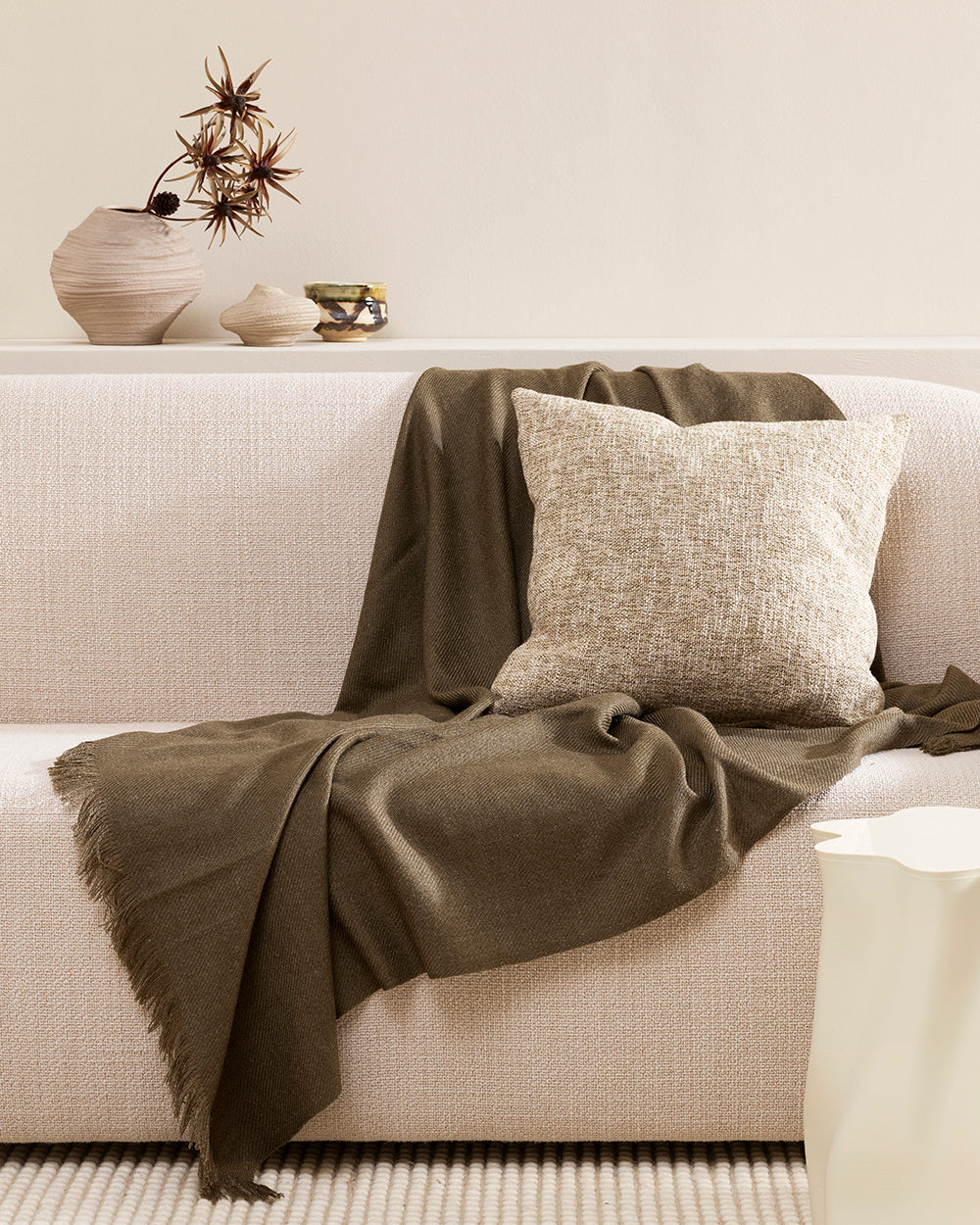 Altona Wool Throw - Mangrove BAYA Brunswick Rodwell and Astor