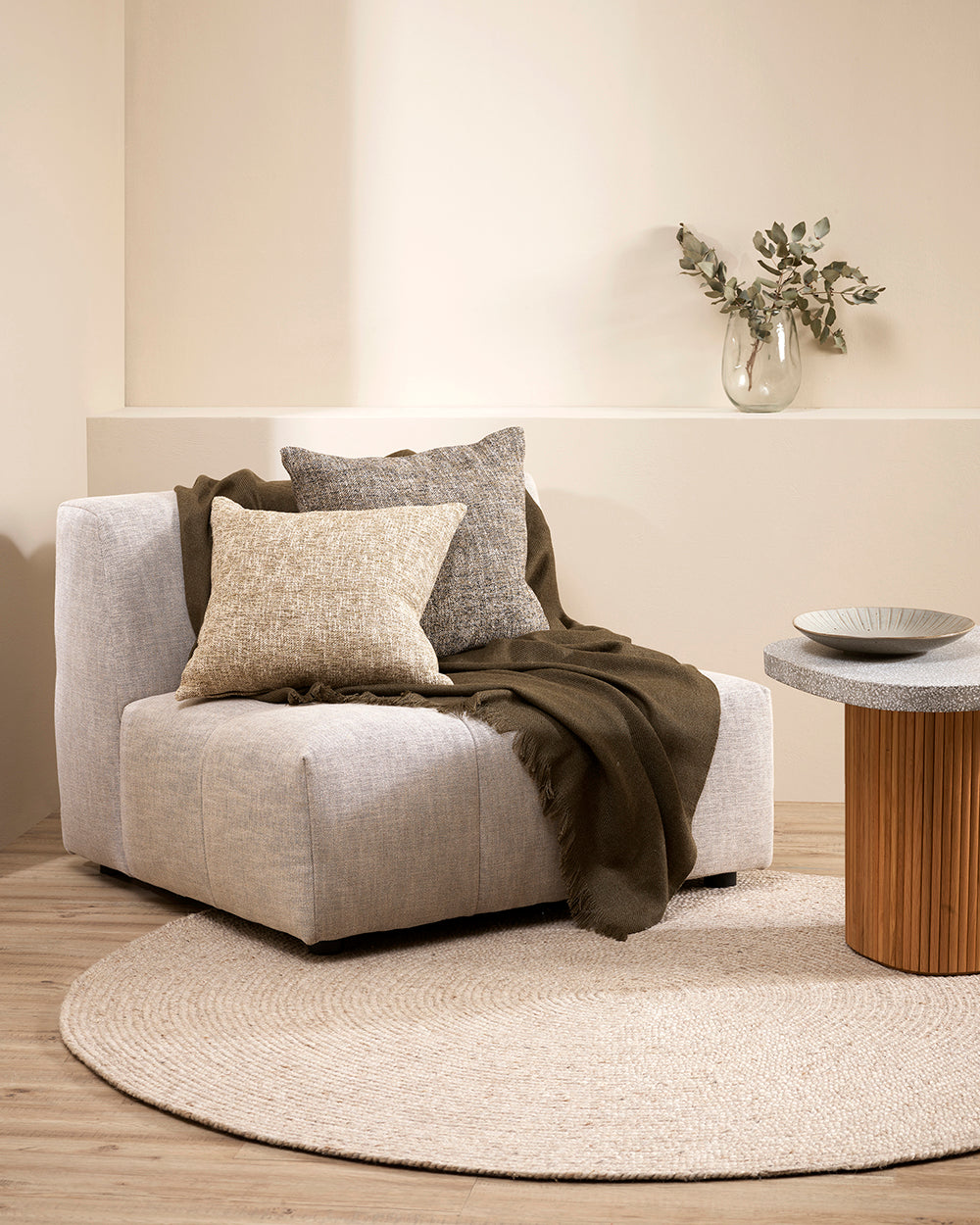 Altona Wool Throw - Mangrove BAYA Brunswick Rodwell and Astor