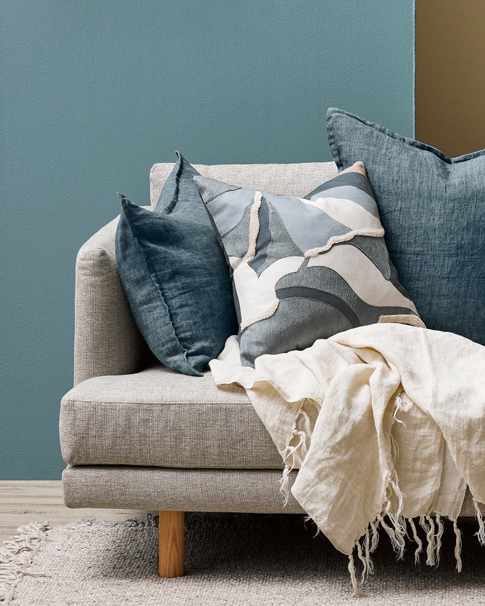 BAYA Arcadia Cushion - Cloudburst 40 x 60cm