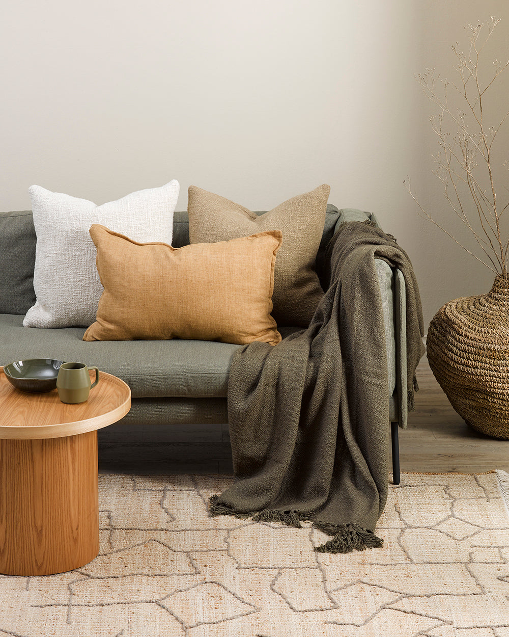 BAYA Arcadia Cushion - Cumin 40 x 60cm