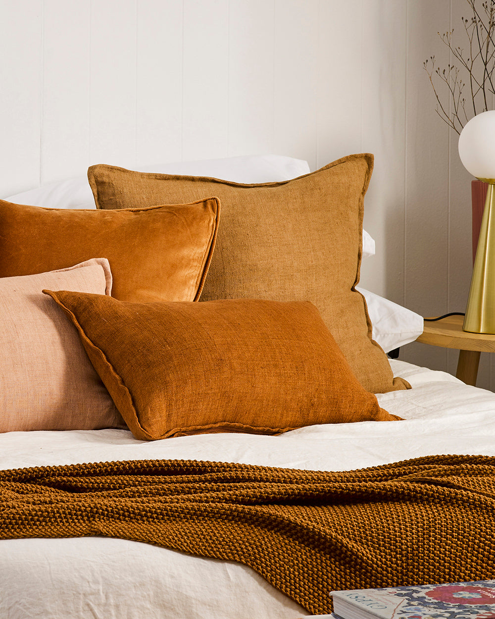 BAYA Arcadia Cushion - Tobacco - 40cmx60cm