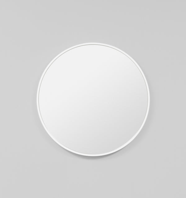 MIDDLE OF NOWHERE Bella Round Mirror - White