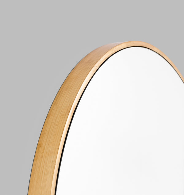 MIDDLE OF NOWHERE Bella Round Mirror - Brass