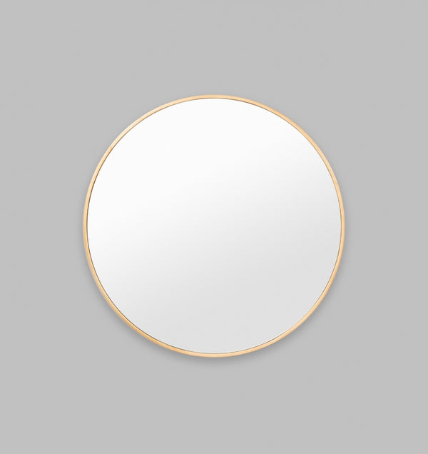 MIDDLE OF NOWHERE Bella Round Mirror - Brass