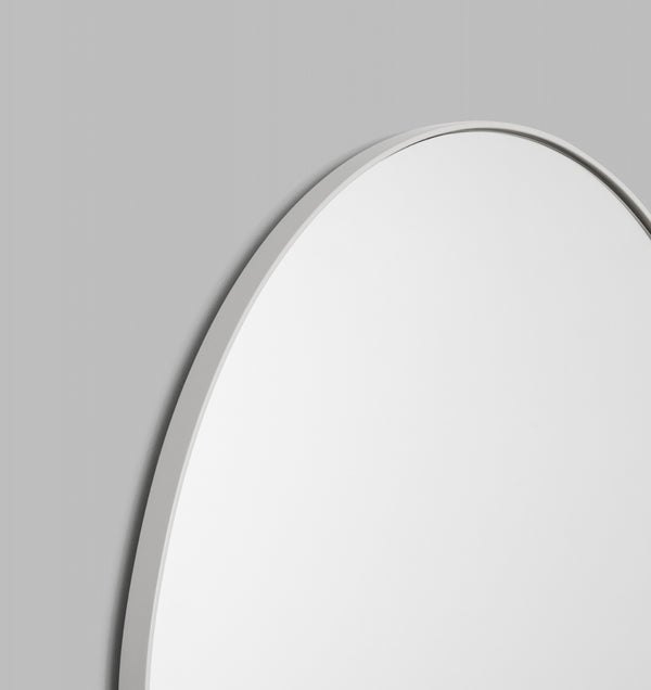MIDDLE OF NOWHERE Bjorn Arch Floor Mirror Bright White