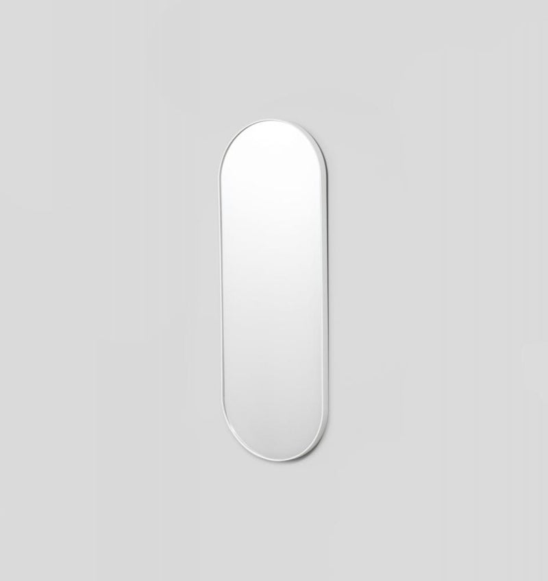 MIDDLE OF NOWHERE Bjorn Oval Large Mirror - Bright White