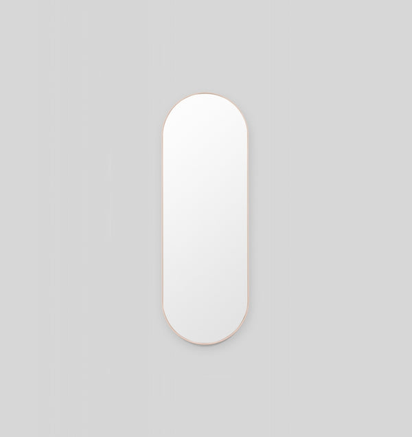 MIDDLE OF NOWHERE Bjorn Oval Large Mirror - Powder